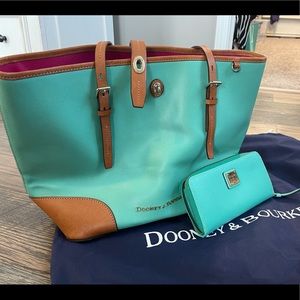 Dooney and Bourke leather and vinyl.